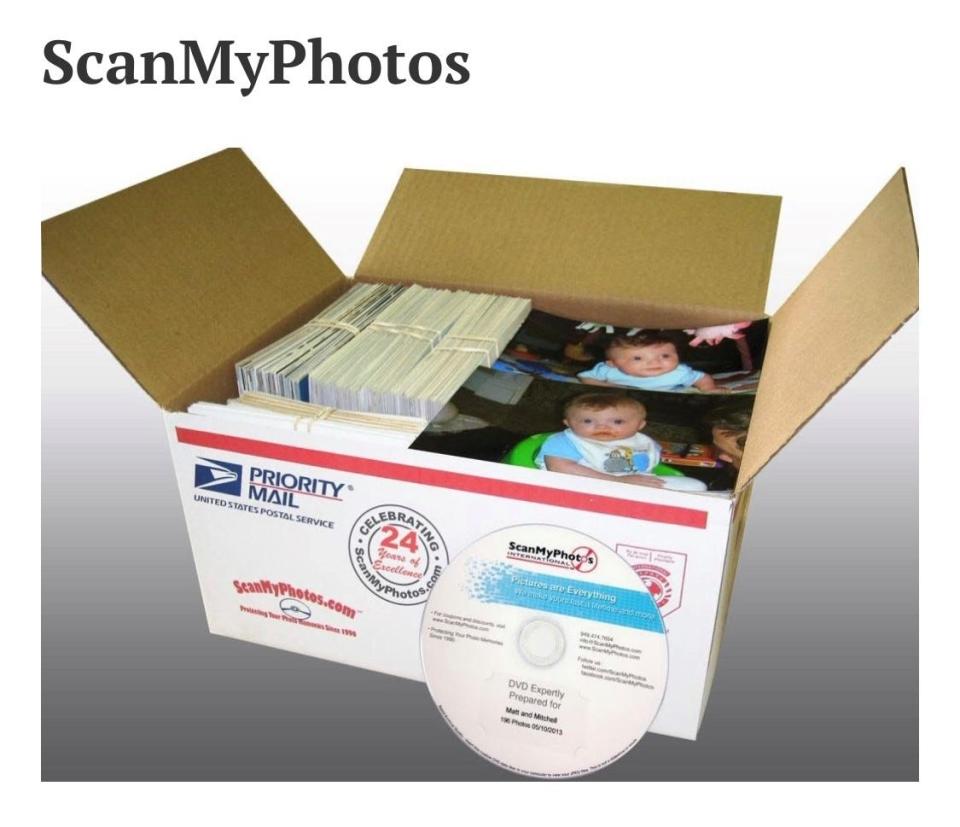 Companies like ScanMyPhotos.com can digitize all your paper photos, to preserve them for future generations, and send them back to you along with a disc, and the option to upload online, too.