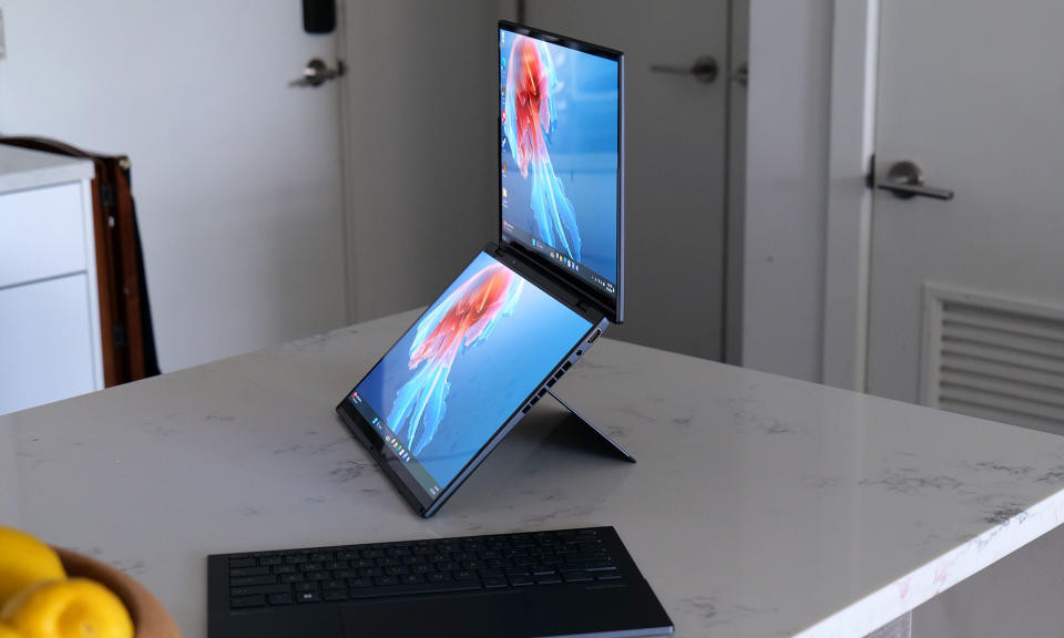 The most impressive thing about the Zenbook Duo is that it offers two screens without adding a ton of extra bulk or cost. 