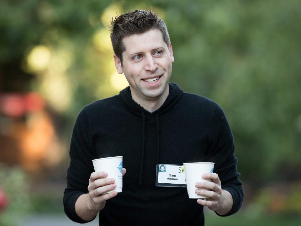 Sam Altman, president of Y Combinator and co-chairman of OpenAI, attends the annual Allen & Company Sun Valley Conference, July 8, 2016 in Sun Valley, Idaho. Every July, some of the world's most wealthy and powerful businesspeople from the media, finance, technology and political spheres converge at the Sun Valley Resort for the exclusive weeklong conference.