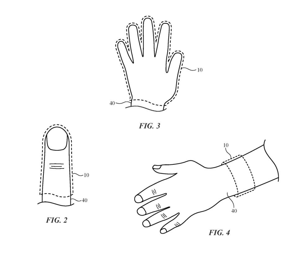 apple patent hand wearable linked to vision pro