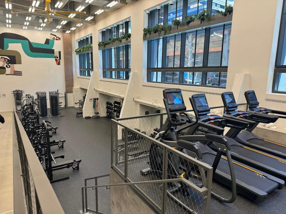 Treadmills and weights in the Google gym
