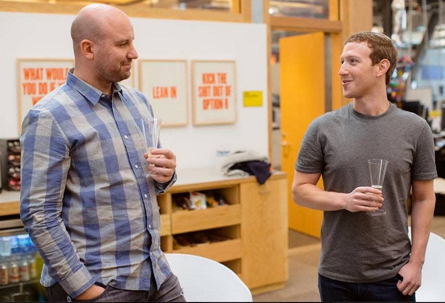 Andrew Bosworth and Mark Zuckerberg