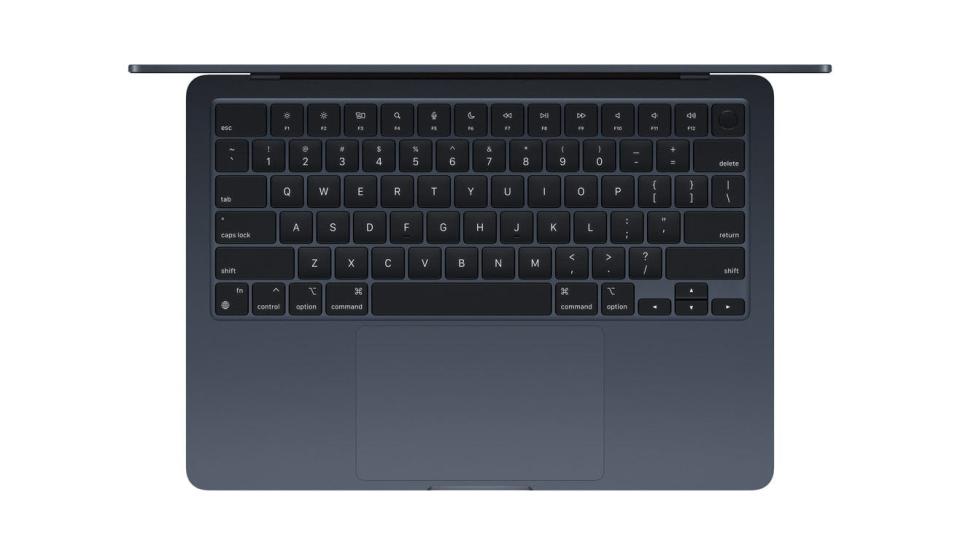 The keyboard for the new Apple MacBook Air