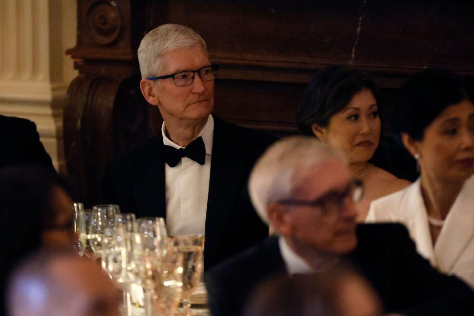 Tim Cook at the White House state dinner for Japan