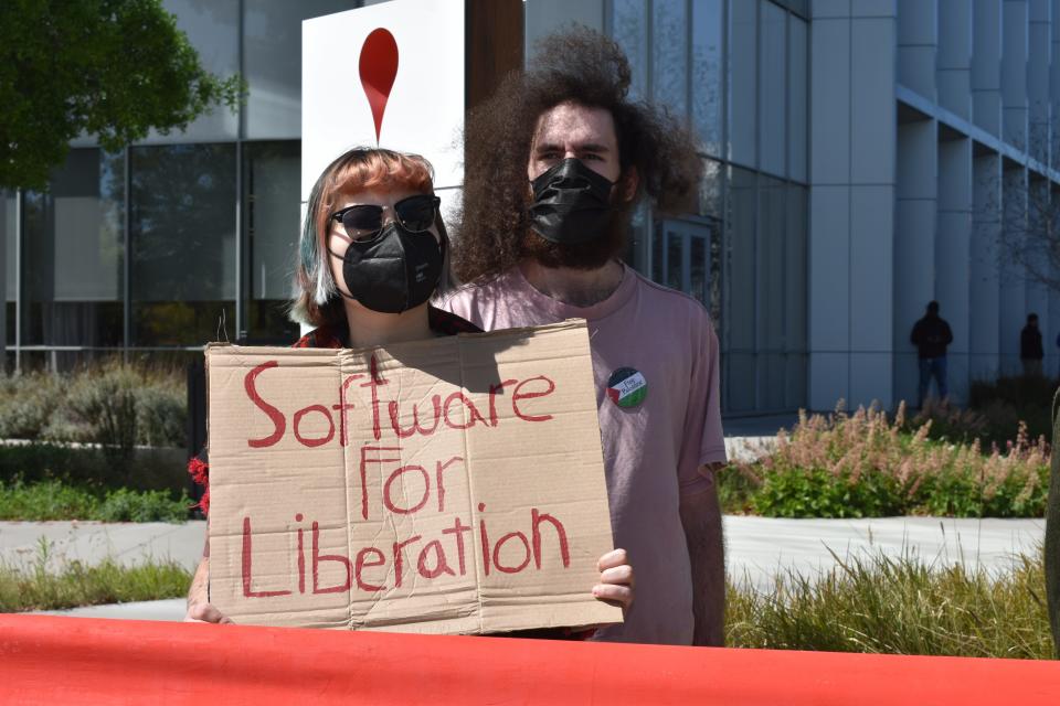 Google protesters in Sunnyvale California