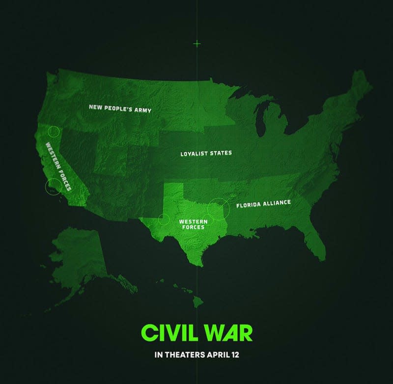The (not so) United States of Civil War. - Image: A24
