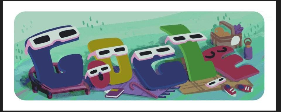 The Google Doodle for April 8, 2024 featured an animated homage to the total eclipse.