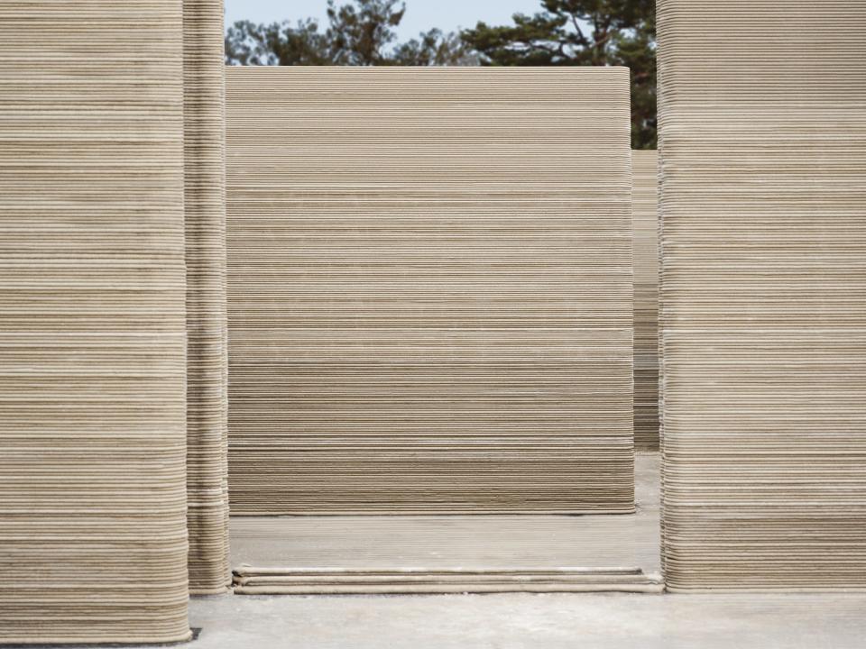 walls of 3d printed home